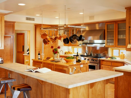 Gợi ý cách bài trí đồ nội thất gỗ trong phòng bếp chuẩn hiện đại