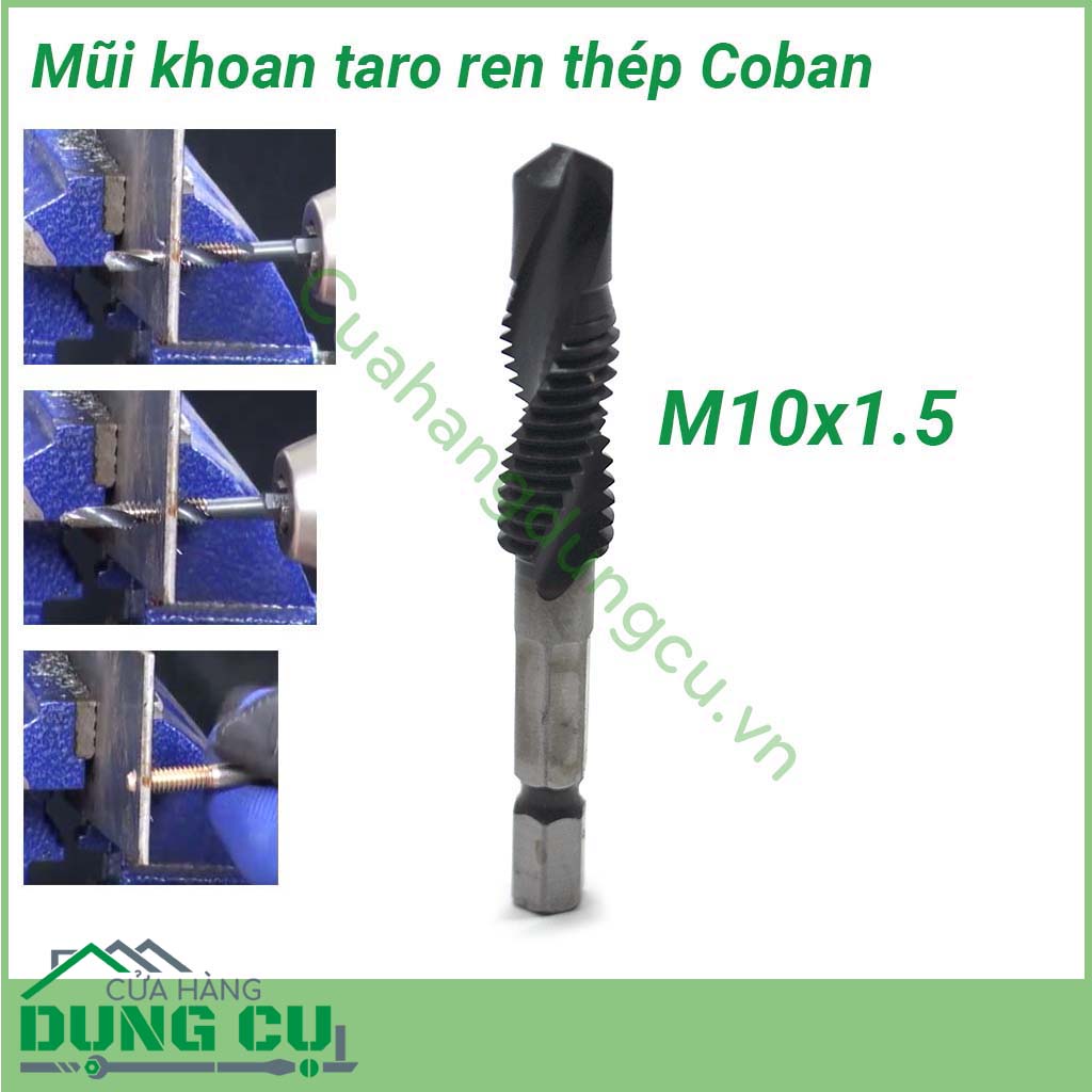 Mũi khoan và taro ren thép Coban M10x1.5