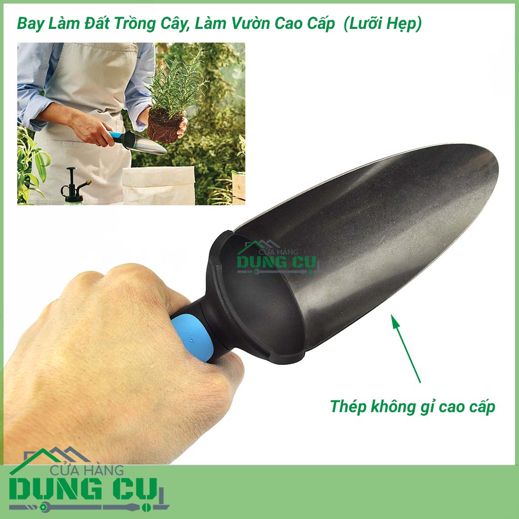 Bay làm đất trồng cây lưỡi hẹp