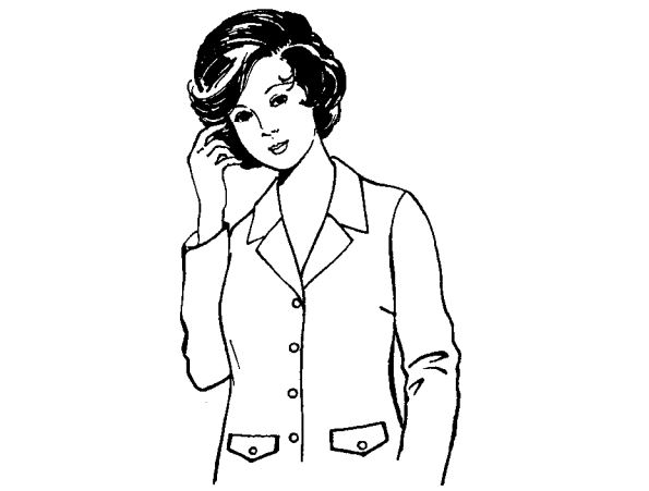 Công thức cắt may áo ráp tay bâu danton
