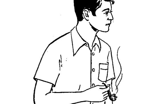 Cắt may áo sơ mi tay ngắn, liền vai, bâu tenant