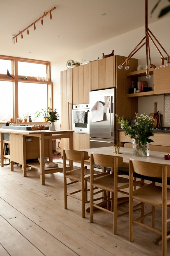Gợi ý cách bài trí đồ nội thất gỗ phòng bếp