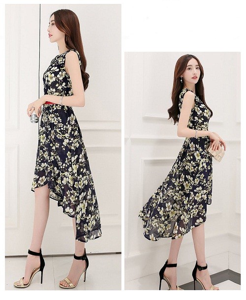 Chân váy bút chì công sở SK230 Hàn Quốc eo cao, xẻ V sau - KRfashion Vải Co  Dãn tốt váy