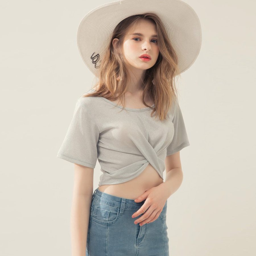 Cách cắt may áo croptop chéo eo